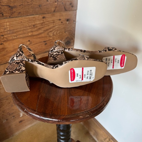 Steve Madden Brown Snake Print Women's Heels - Picture 4 of 6